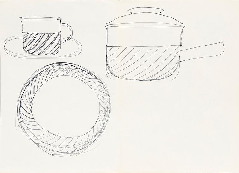 Signe Persson-Melin,  set of six scetches.