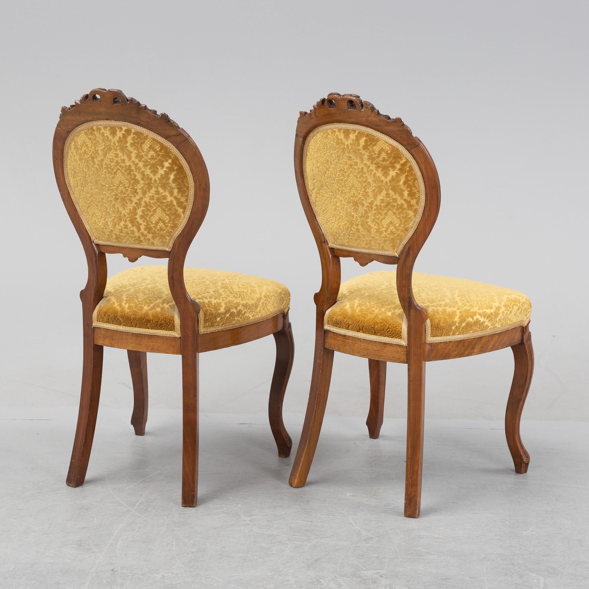 Stolar, 6 st, nyrokoko, sent 1800-tal.