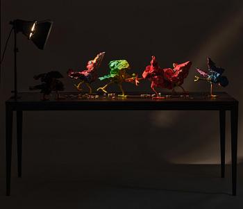 Nathalie Djurberg & Hans Berg, "A Thief Caught in the Act (Flock of Birds)".