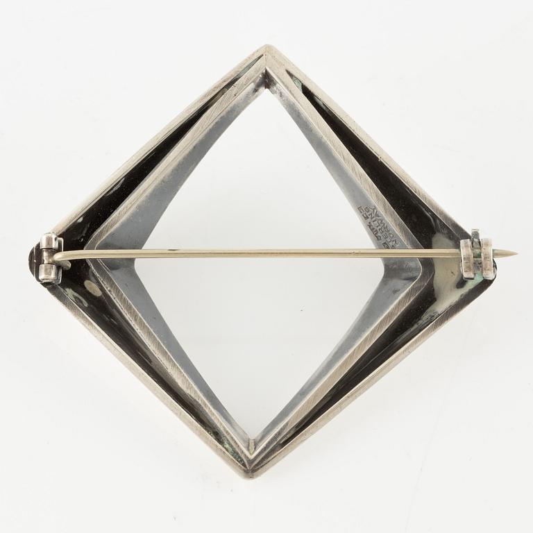 Odvar Pettersen, brooch, sterling silver, Norway.
