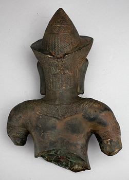 SKULPTUR, brons, troligen Kambodja och 1800-tal.