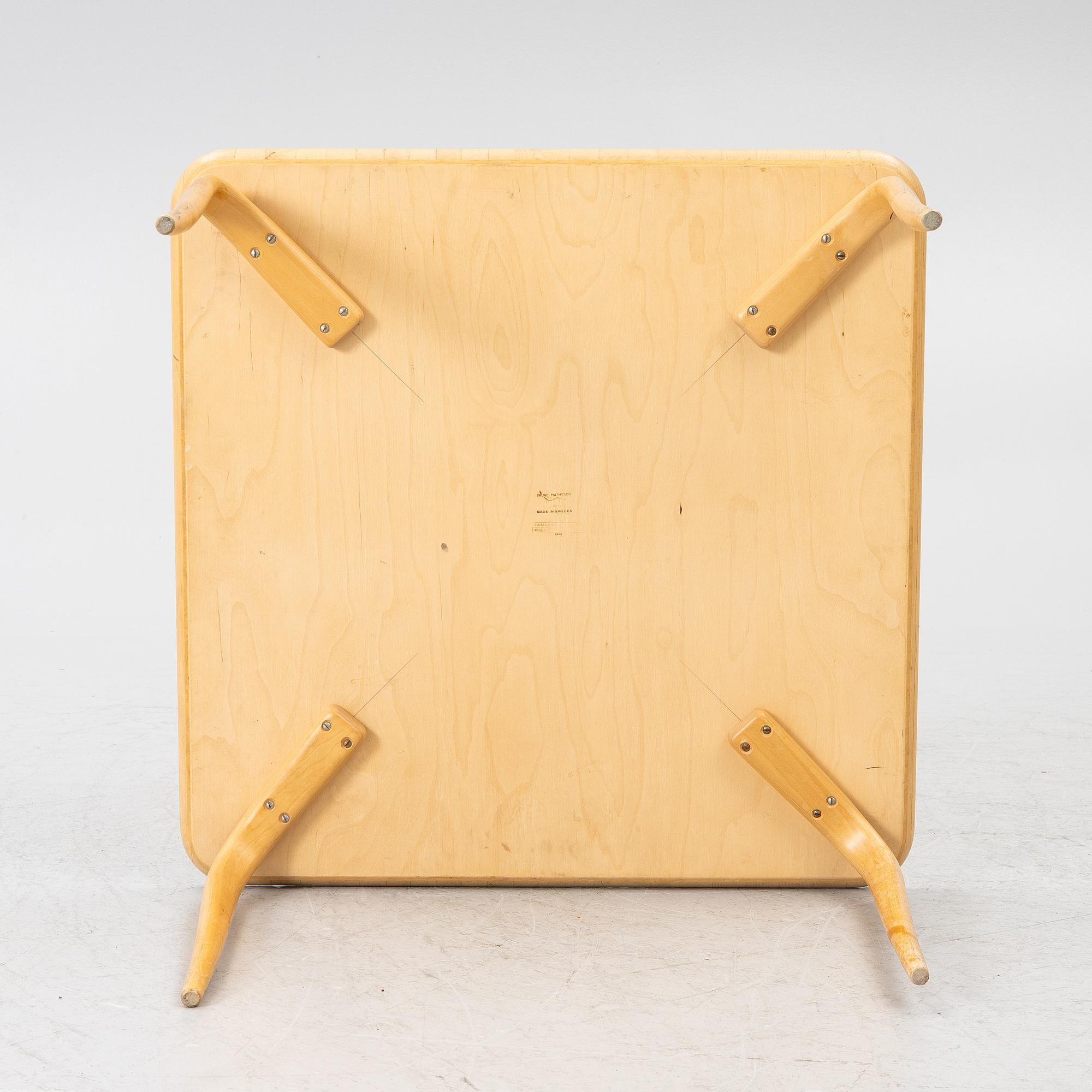 Bruno Mathsson, Coffee table, Firma Karl Mathsson, Värnamo, 1968.
