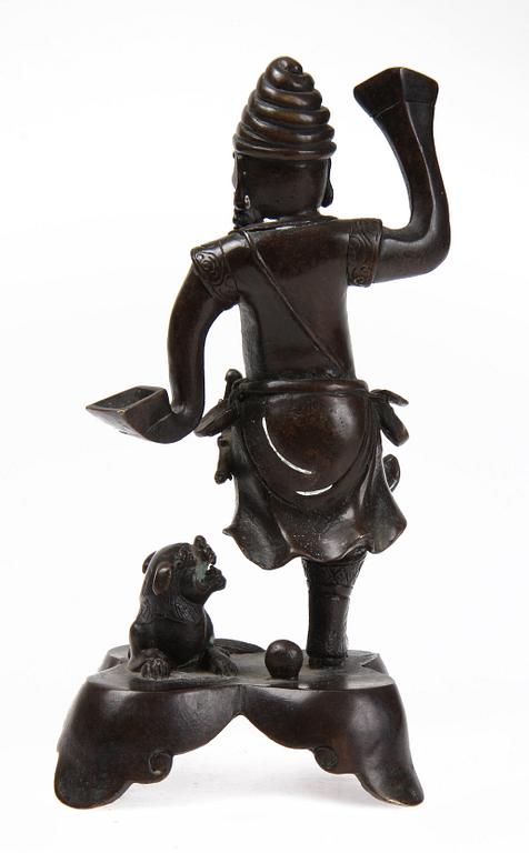 FIGURIN, brons, Kina, 1800/1900-tal.