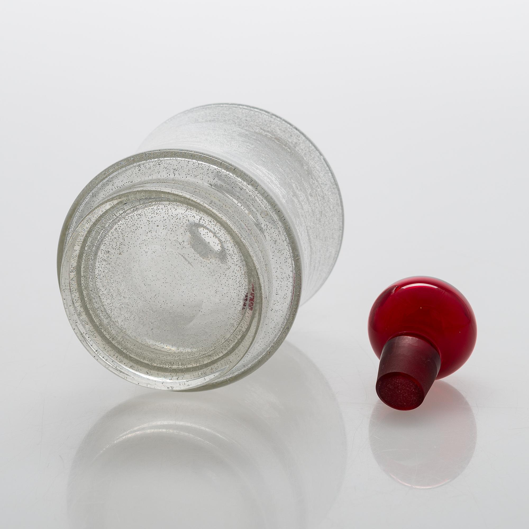 Tamara Aladin, A 'Star' glass carafe,  Riihimäen Lasi, 1963-65.