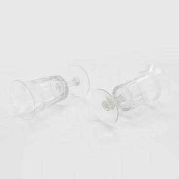 Glasservis, 85 st, "Antica" Nuutajärvi, Notsjö. I produktion 1900-1969.