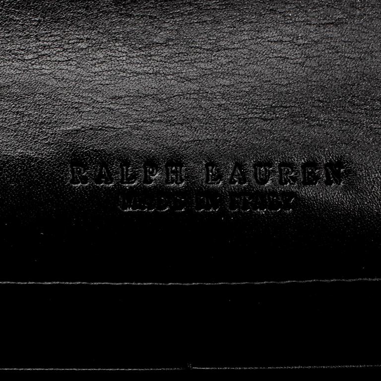 RALPH LAUREN, a black crocodile leather wallet.