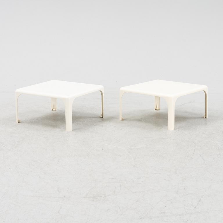 A pair of Demetro 45 tables by Vico Magistretti for Artremide.