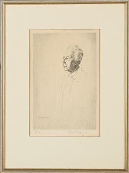 HARALD SALLBERG, etsning, signerad, daterad 42 och numrerad 9/15.
