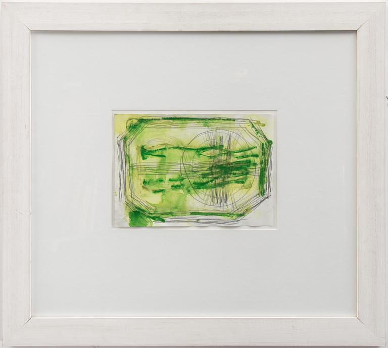 NORBERT PRANGENBERG, mixed media on paper signed and dated 1986 on verso.