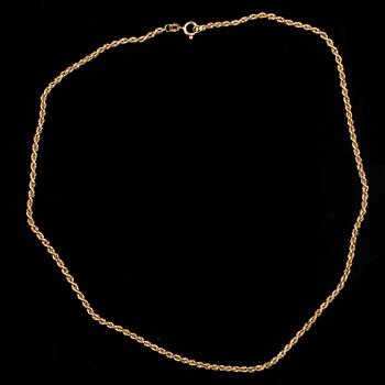COLLIER, 14k guld. Vikt ca 14 g.