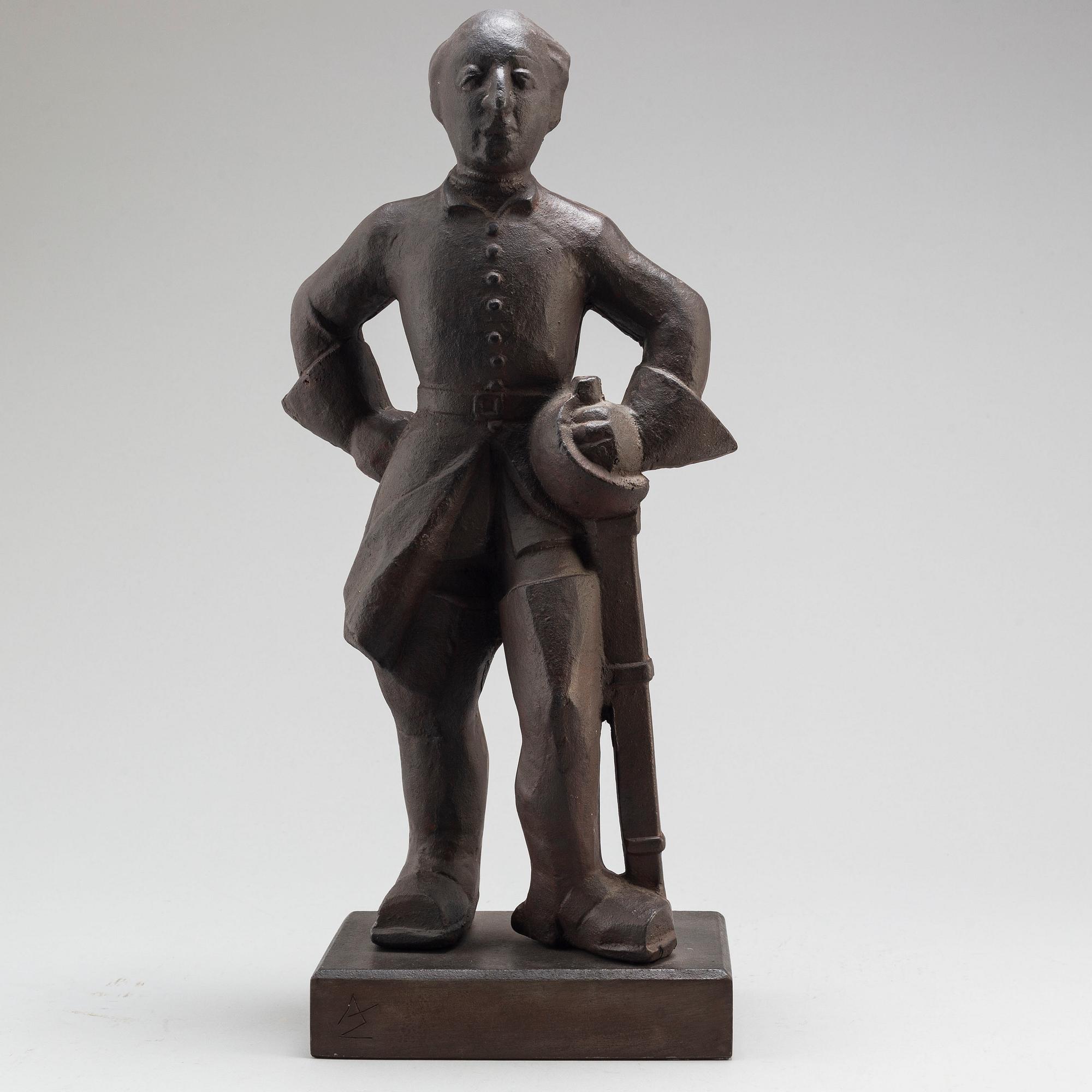 ALLAN EBELING, sculpture, cast iron.