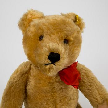 A Steiff teddybear, US zone, Germany, 1950s.