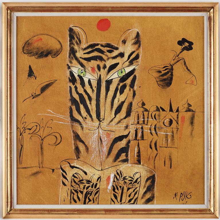 MADELEINE PYK, oil on canvas, signed.