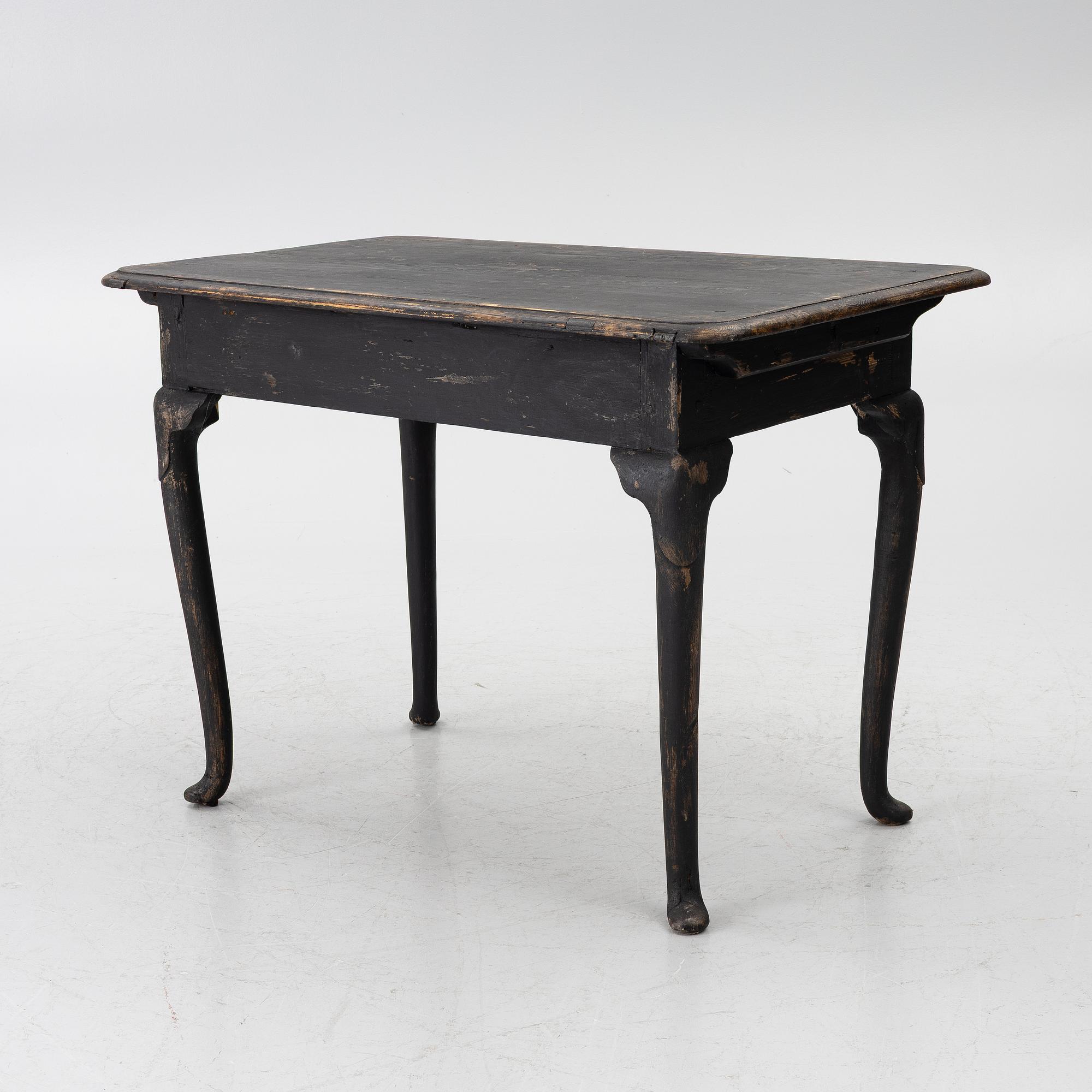 A Swedish late baroque desk, mid 18th century.