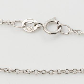 Necklace 18K white gold with brilliant-cut diamonds, accompanying report IGI.