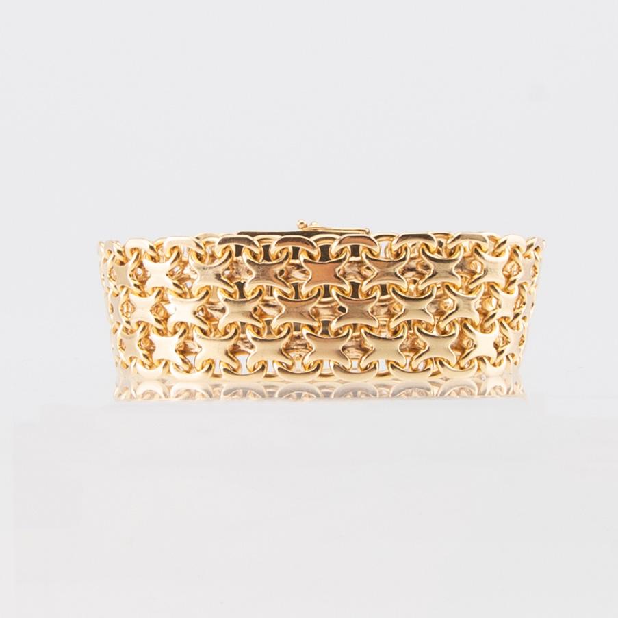 Armband x-länk 18K guld.