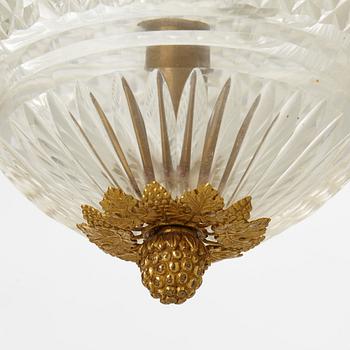 An Empire ceiling lamp, first half of the 19th century.