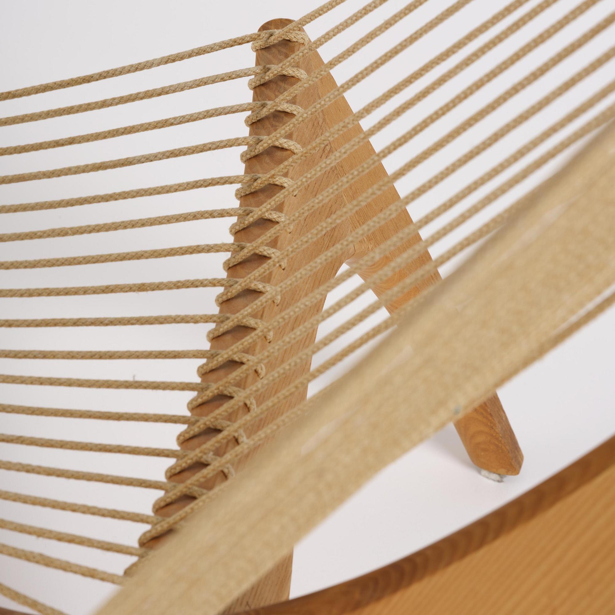 Jørgen Høvelskov, a "Harp" chair, Christensen & Larsen, Denmark, 1960s.
