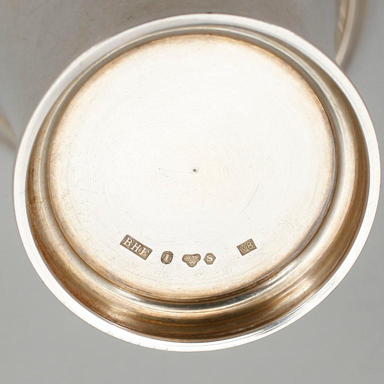 PARTI  SILVER, 5 delar, bland annat W A Bolin, Stockholm, 1929. Vikt ca 350 gram.
