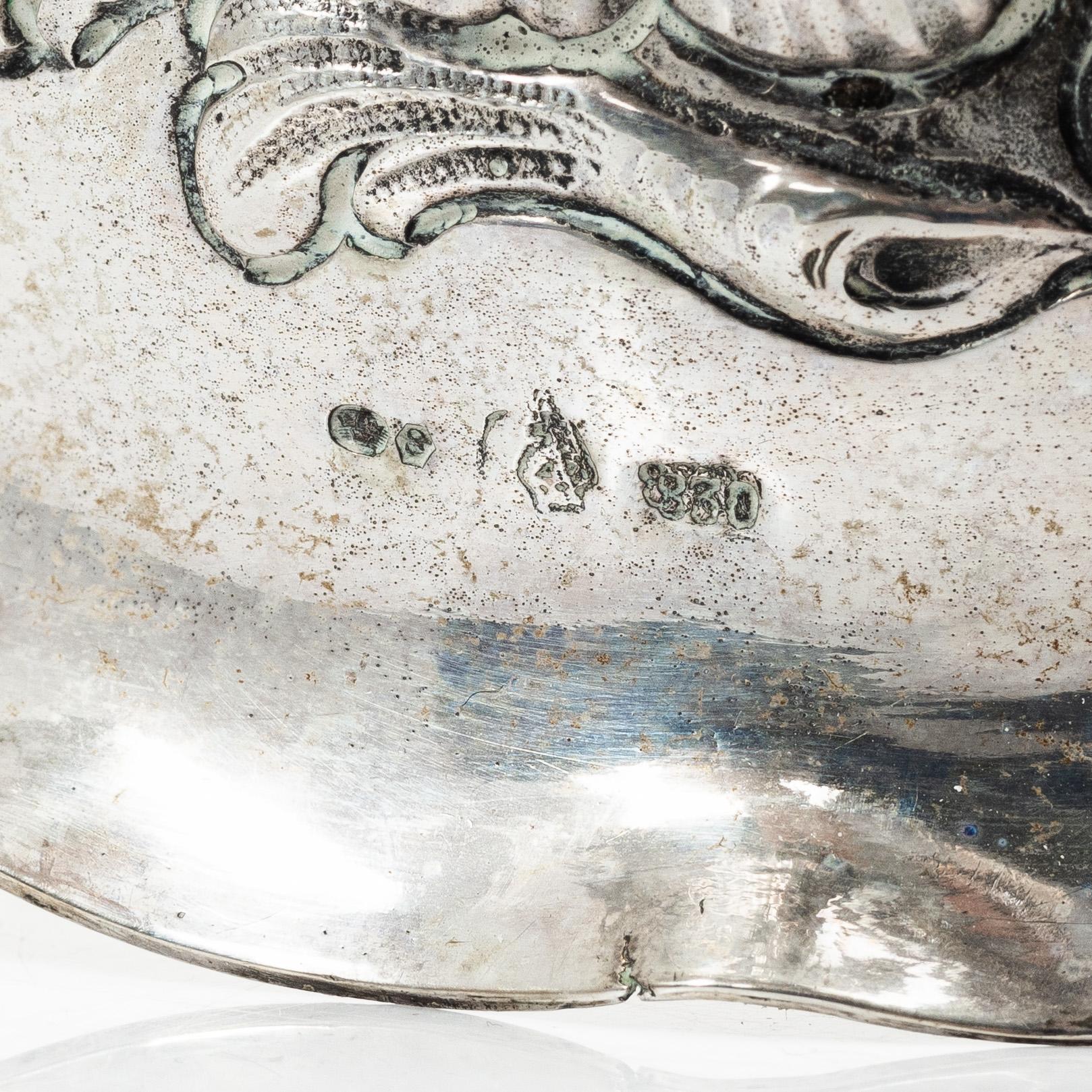 Kandelabrar, ett par, silver, barockstil, Tyskland 1900-tal.