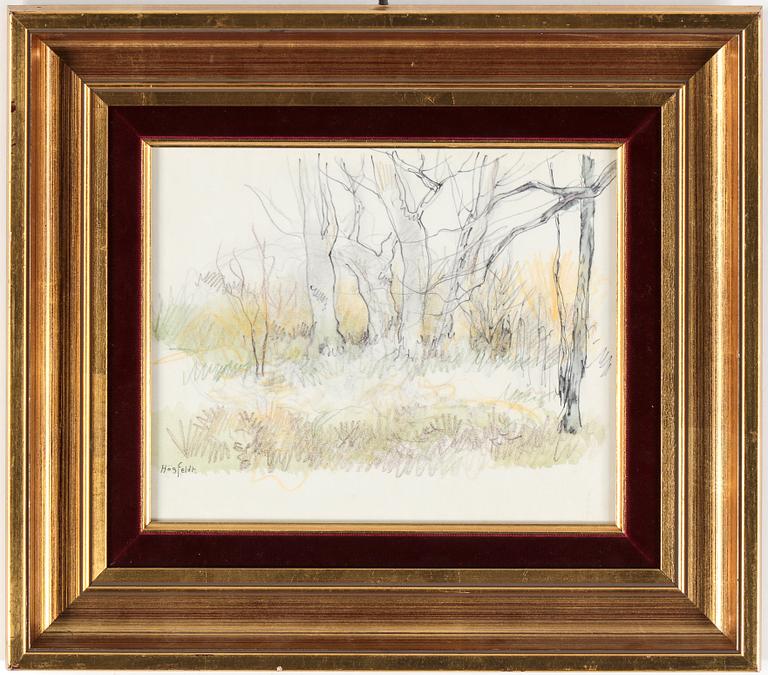 ROBERT HÖGFELDT, Blandteknik, signerad.