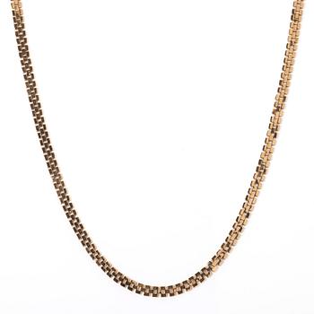 Necklace, 18K gold, curb chain.