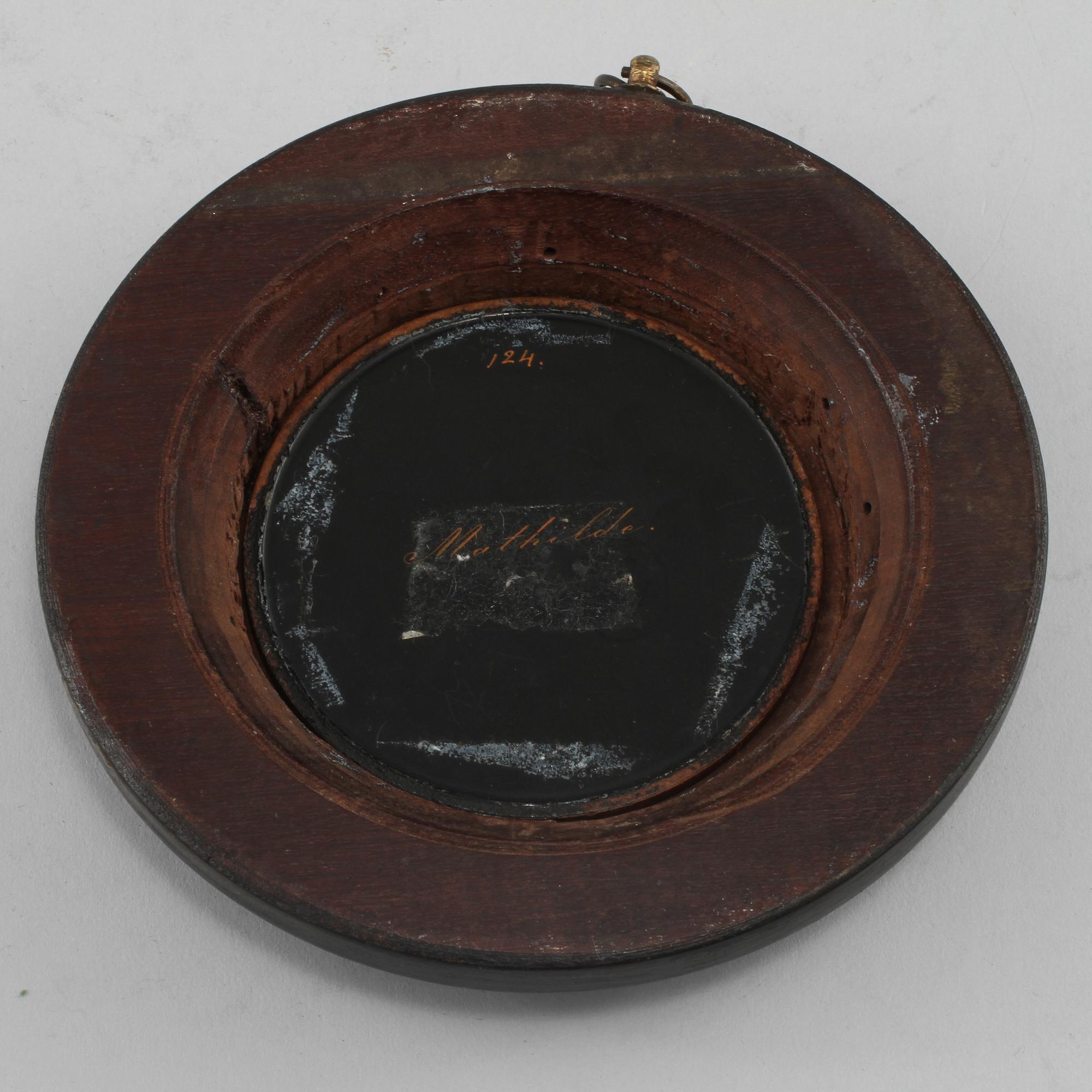 MINIATYR, olja på trä, 1800-talets första hälft.