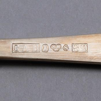 BESTICK, 28 delar, silver, svenska stämplar, 1900-tal. Vikt ca 731 gram.