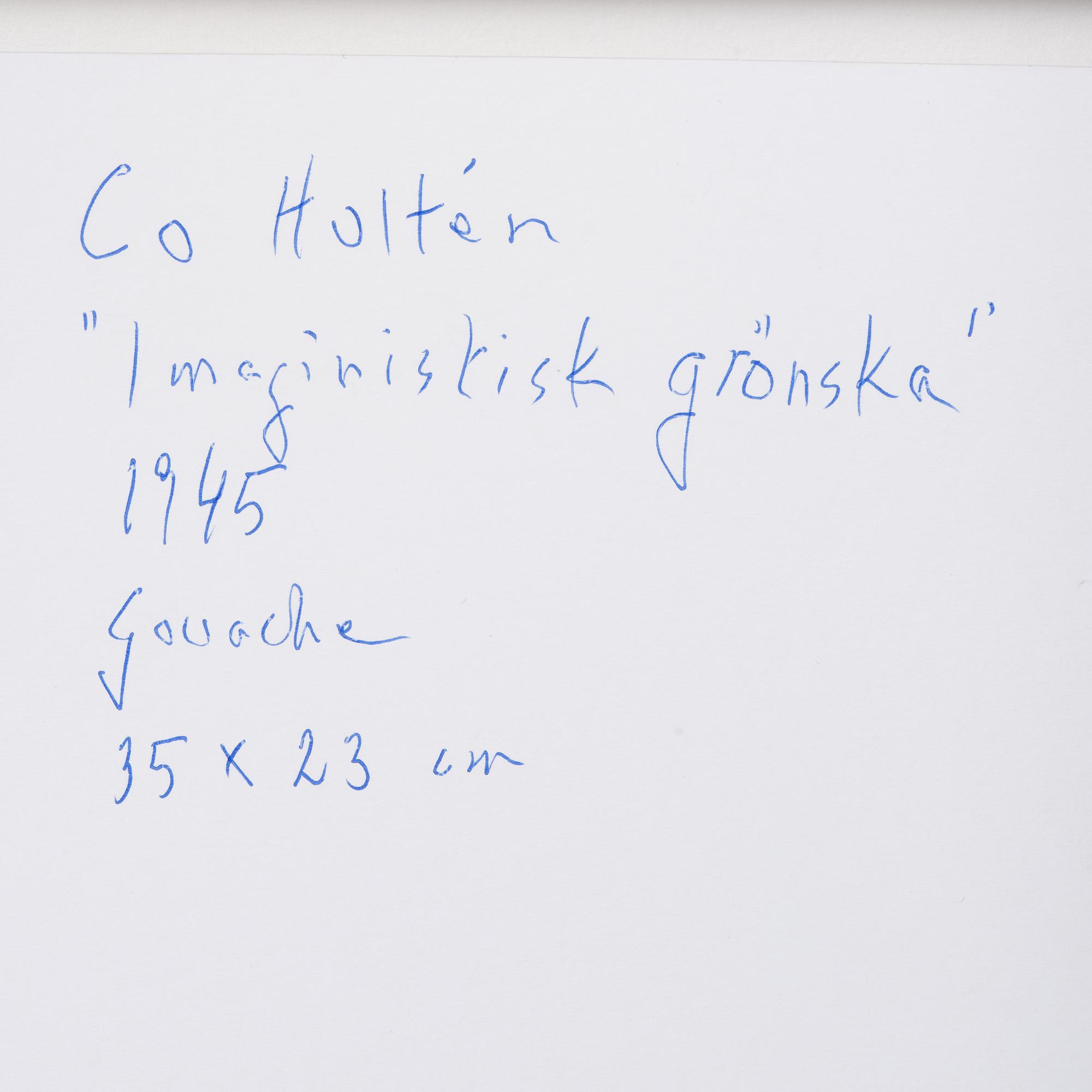 CO Hultén, "Imaginistisk grönska".