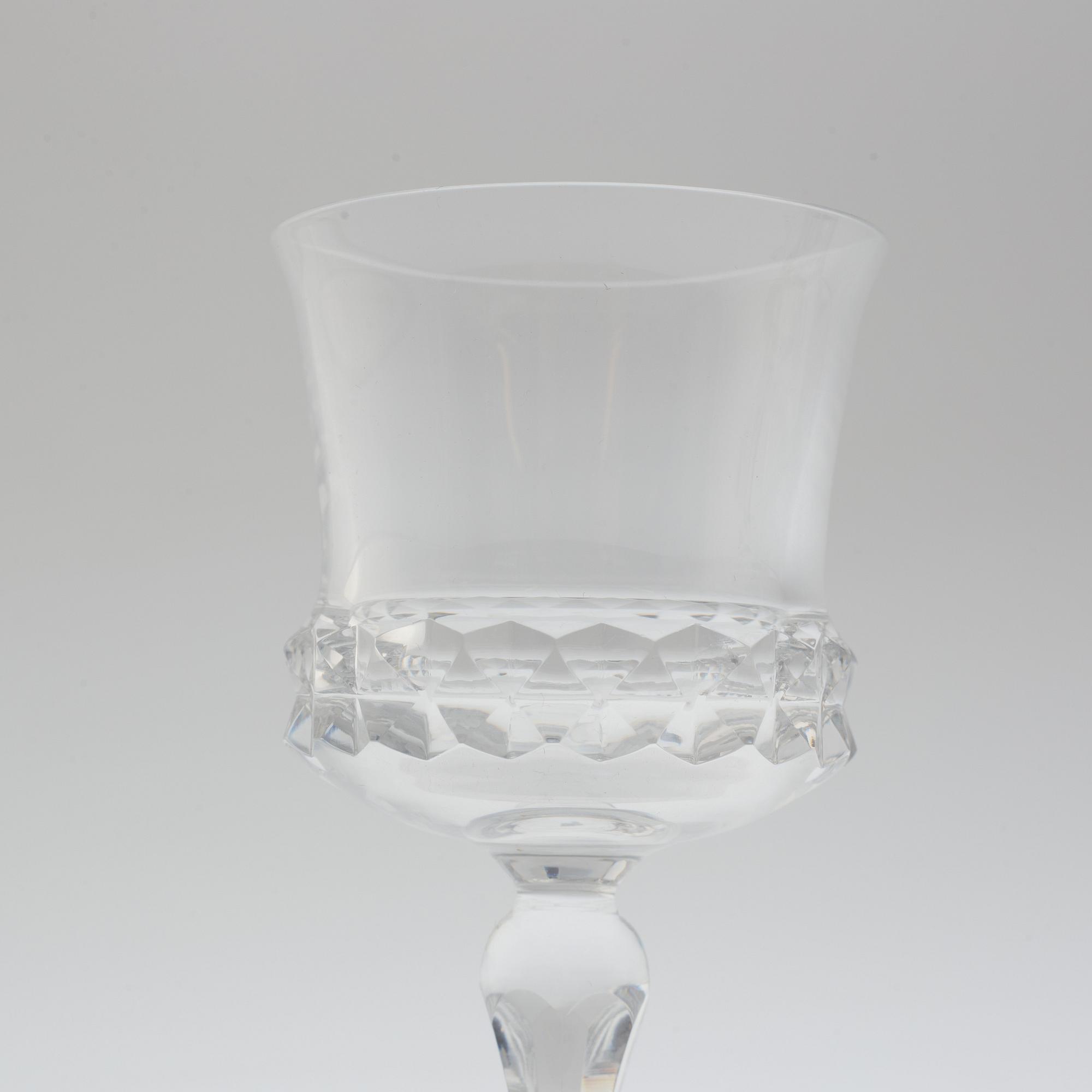INGEBORG LUNDIN, glasservis, 38 delar, glas, "Silvia", Orrefors.