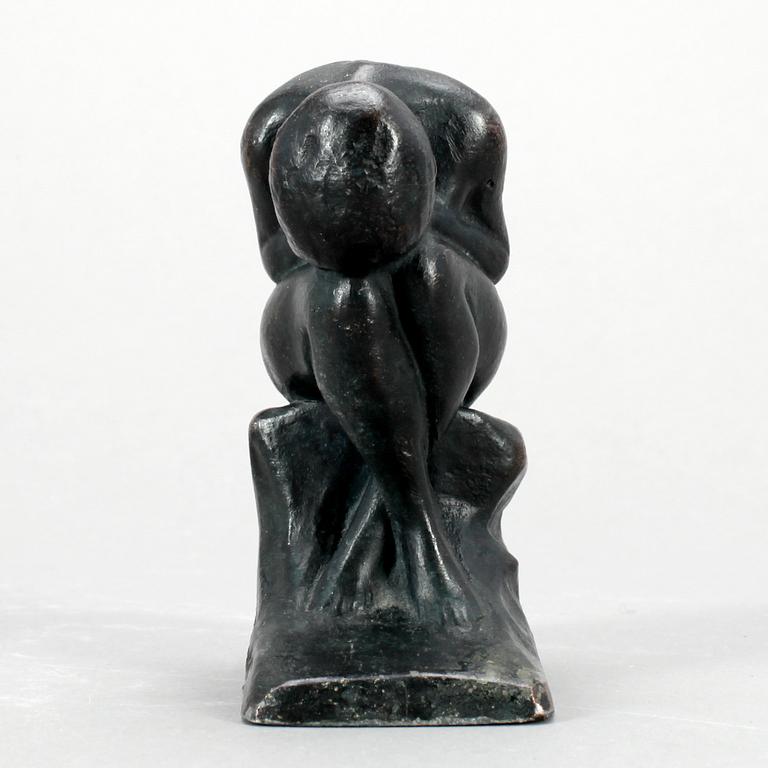 HALVAR FRISENDAHL, skulptur, brons, sign. Saknar gjutarstämplar.