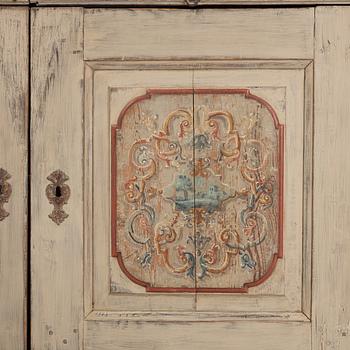 A painted pine sideboard, 19th Century.