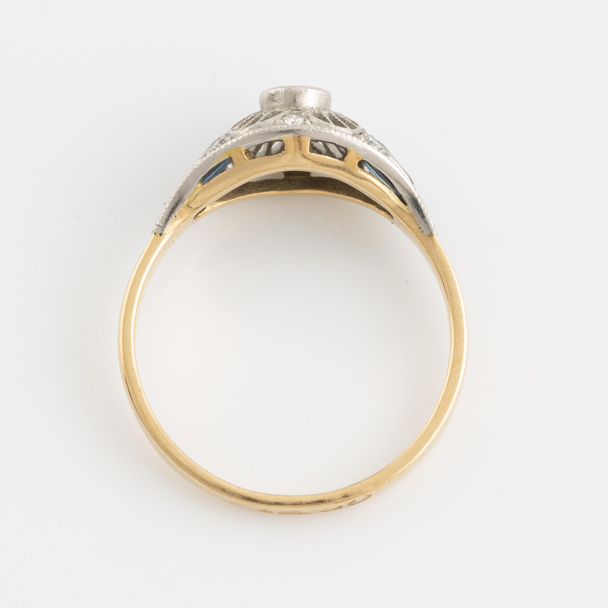 Brilliant cut diamond ring.