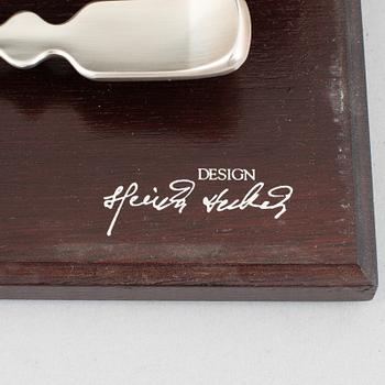 Two Swedish silver spoons, 1982 & 1983, Heinz Decker and Rolf Karlsson respectively, GAB Eskilstuna.