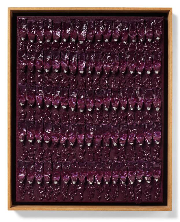 Arman (Armand Pierre Fernandez), "Monochrome Accumulation no: 3009".