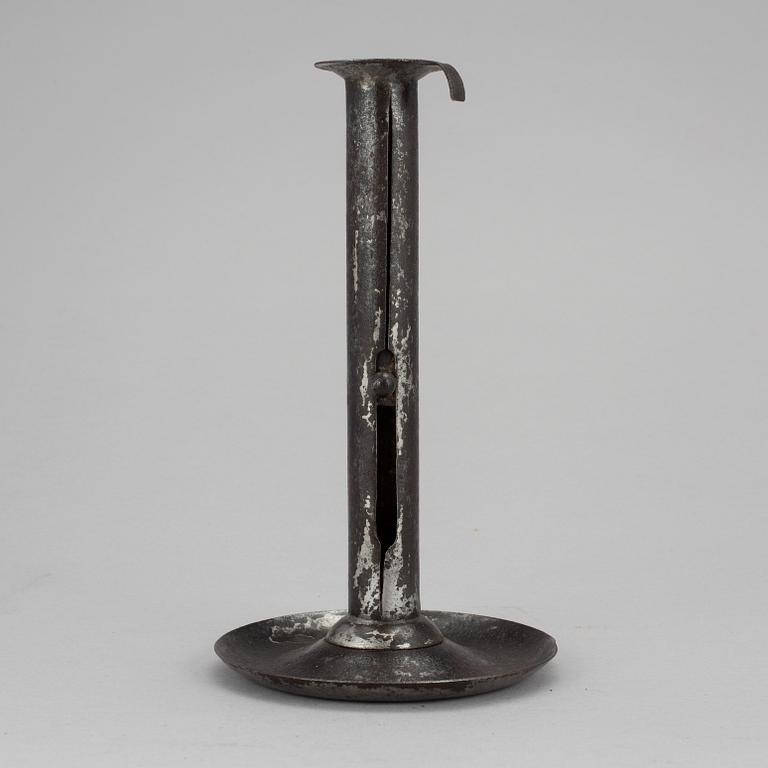 LJUSSTAKE, förtennad plåt, 1700-tal.