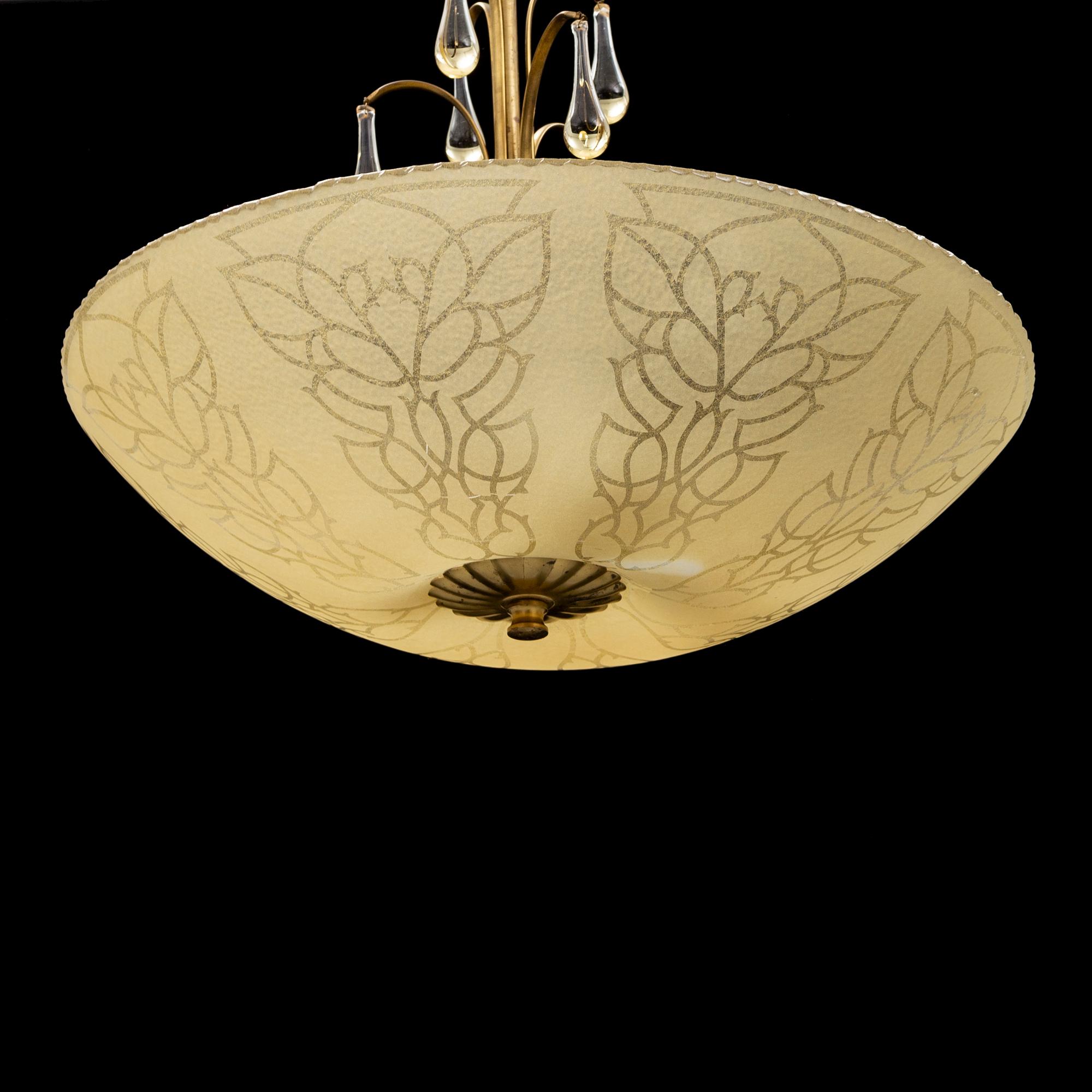 A mid 20th century ceiling lamp.