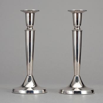 LJUSSTAKAR, 1 par, silver, BEFA, Göteborg, 1970.