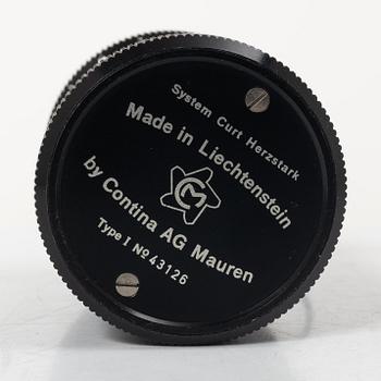 Räknemaskin, "Curta, Type I", utvecklad av Curt Herzstark, Contina AG Mauren, Lichtenstein, formgiven 1947.