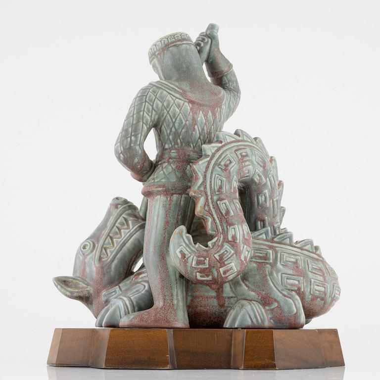 A stoneware figurine by Gunnar Nylund, Rörstrand, numbered 14/25.