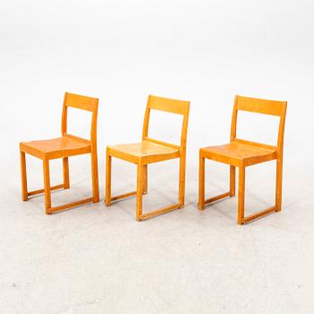 Sven Markelius, chairs, 8 pieces, "Orkesterstolen", mid/second half of the 20th century.