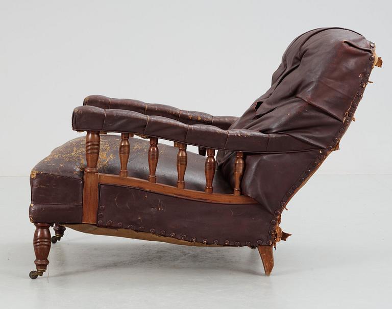 BALUSTRADFÅTÖLJ, omkring 1900.