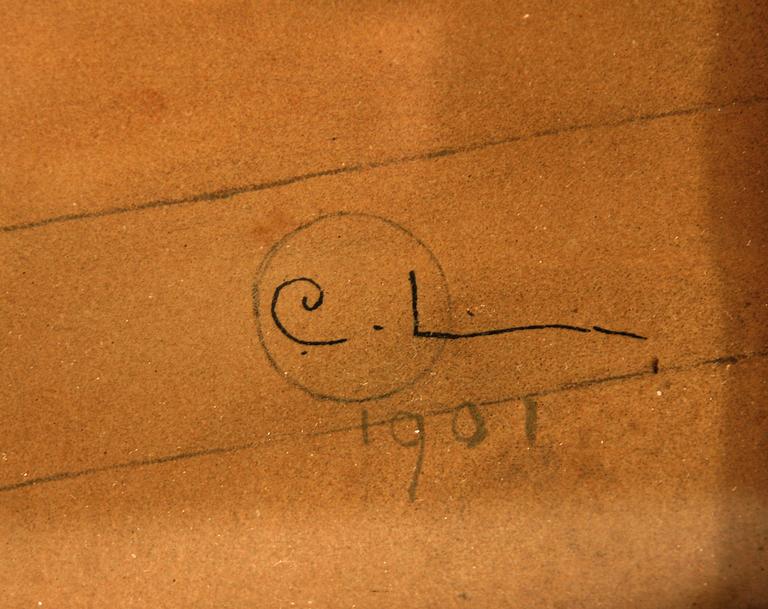 CARL LARSSON, efter. Färglitografi, utförd 1901.