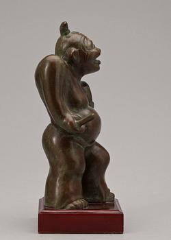 SKULPTUR, patinerad metall, orientalisk, 1900-tal.