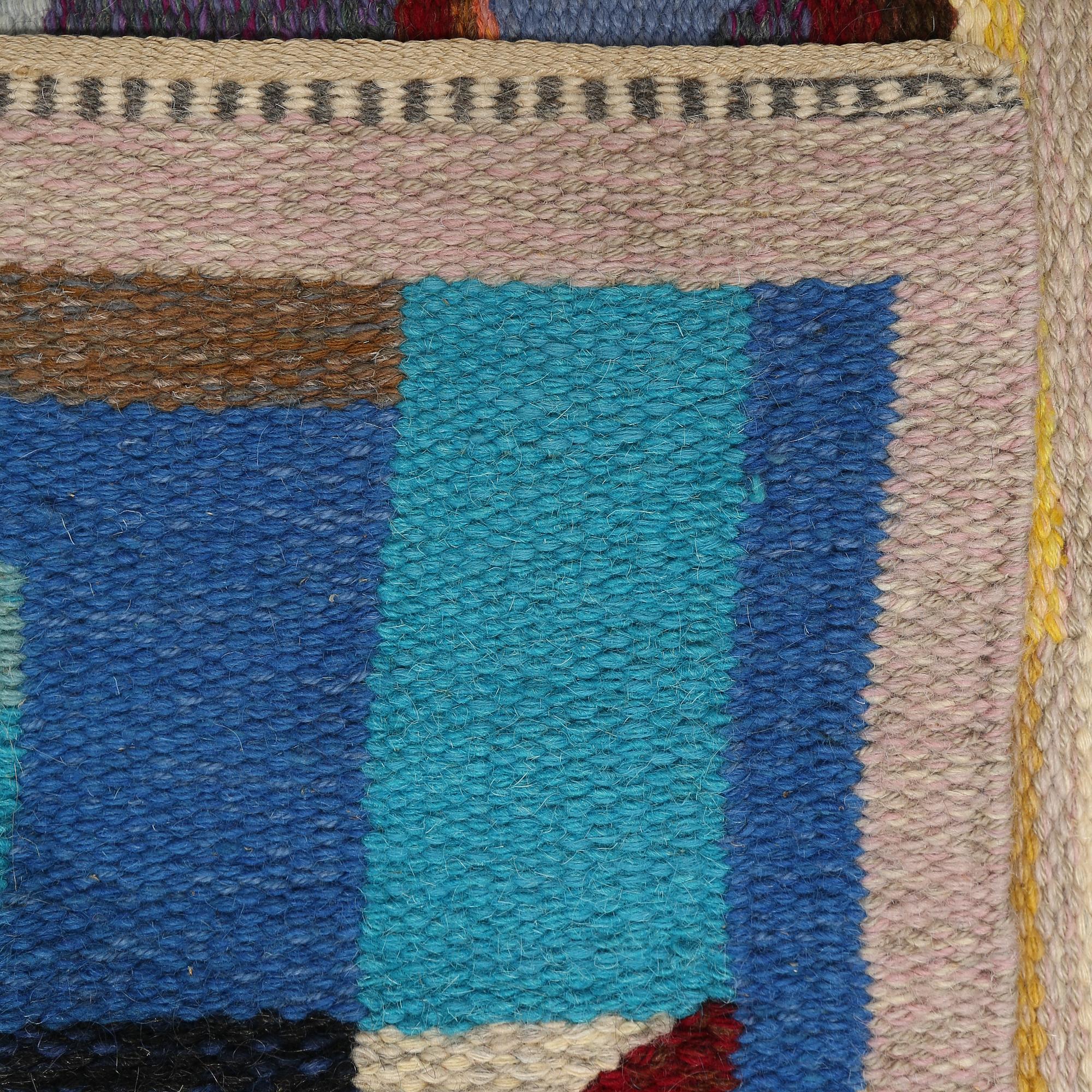 VÄGGBONAD, rölakan, Agda Österberg, signerad, 198x150 cm.