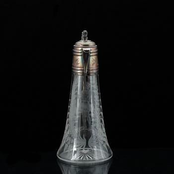 KANNA, glas och nysilver, 1800-talets slut.