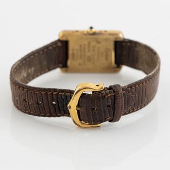 must de Cartier, Tank, wristwatch, 20,5 x 20 (28) mm.
