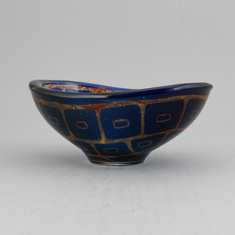 Sven Palmqvist, a Ravenna glass bowl, Orrefors, Sweden 1966.