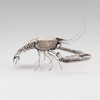 FIGUR, silver, Spanien, 1900-tal. Vikt ca 123 gram.
