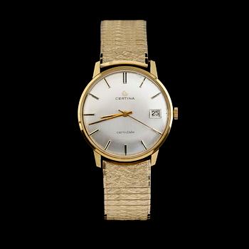 ARMBANDSUR, 18 k guld, Certina, Certidate, automatic.